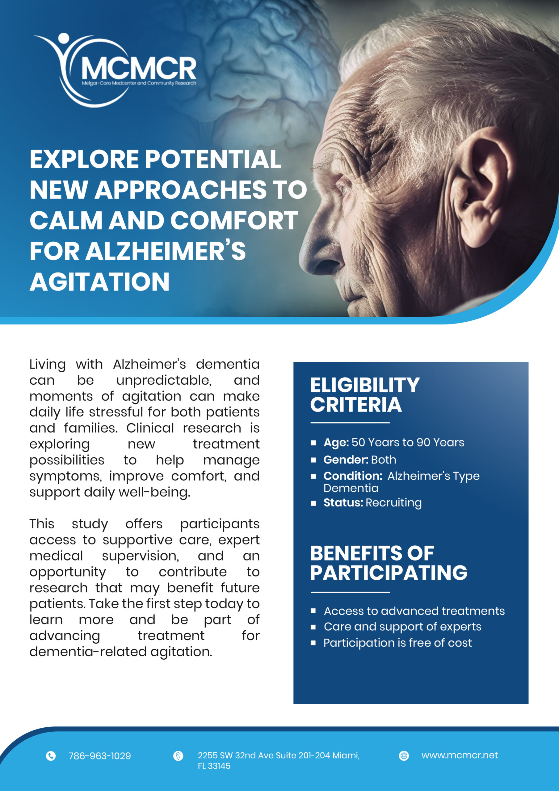 Clinical Trials for Agitation in Dementia